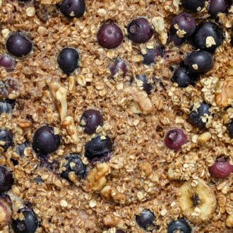 Blueberry Banana Baked Oatmeal