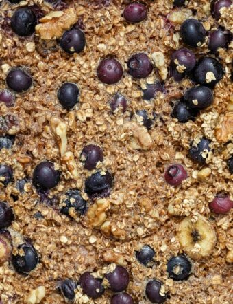 Blueberry Banana Baked Oatmeal