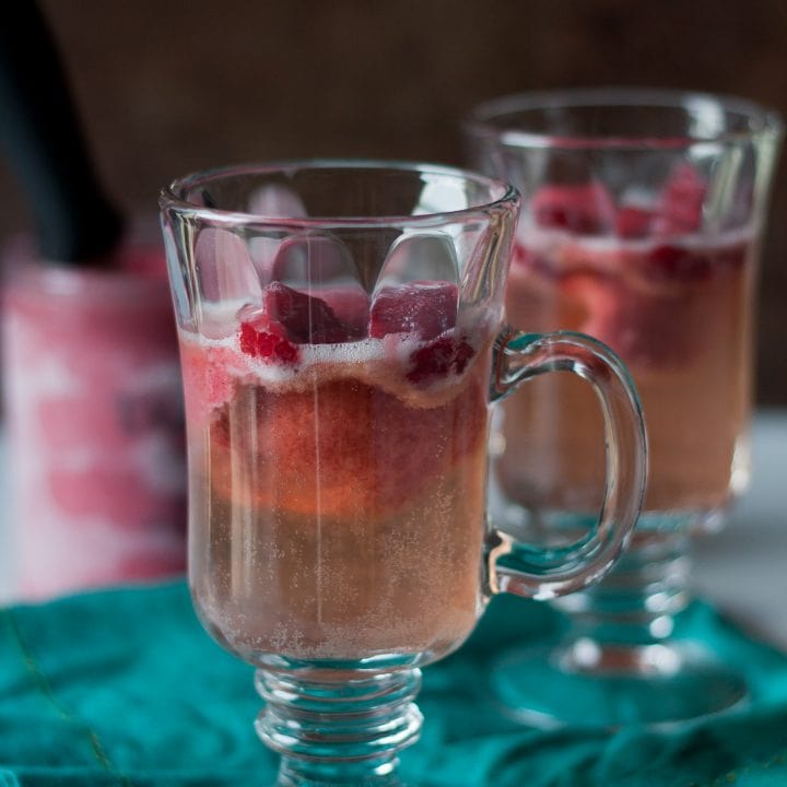Raspberry Riesling Sorbet Float