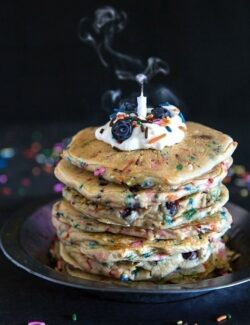 Blueberry Funfetti Pancakes