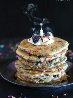 Blueberry Funfetti Pancakes