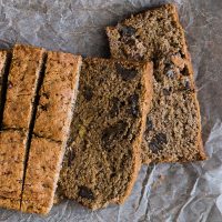 Banana Pecan Bread (whole grain, dairy-free)