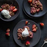 Strawberry Rhubarb Cobbler