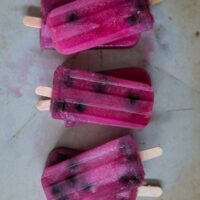 Blueberry Lemonade Sage Popsicles