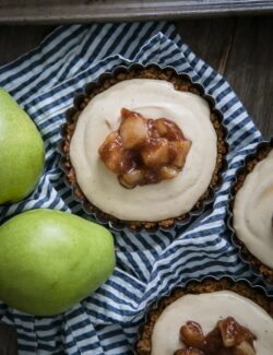 Pear Creme Fraiche Tarts