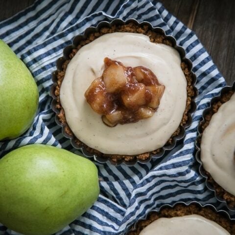 Pear Creme Fraiche Tarts