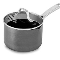 Calphalon Classic Nonstick Sauce Pan with Cover, 2.5 quart, Grey