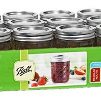 Ball Mason 8oz Quilted Jelly Jars with Lids and Bands, Set of 12