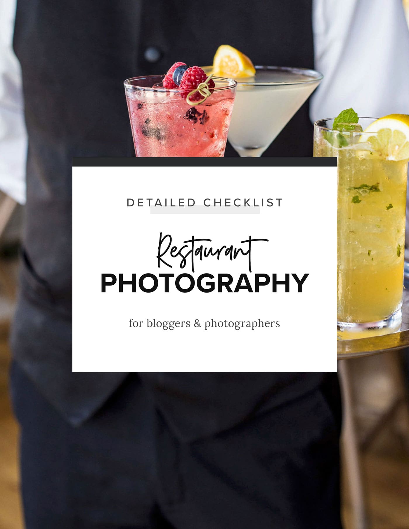 restaurant photography checklist