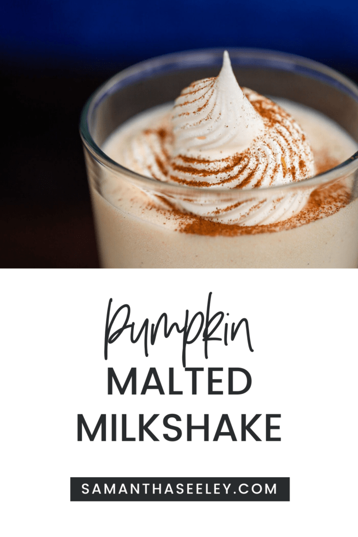 pumpkin malted milkshake