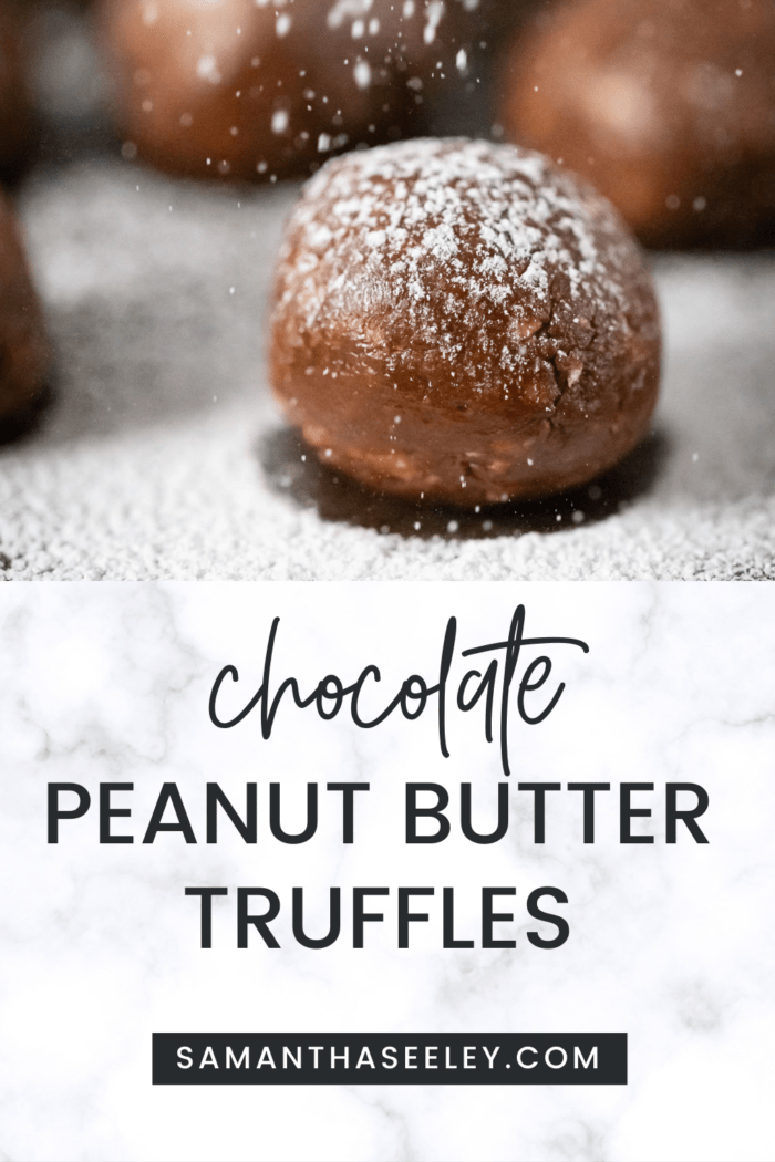 chocolate peanut butter truffles