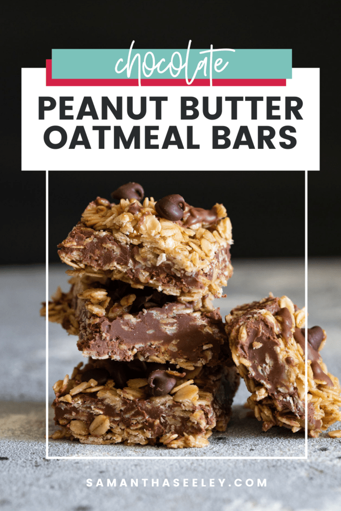 chocolate peanut butter oatmeal bars