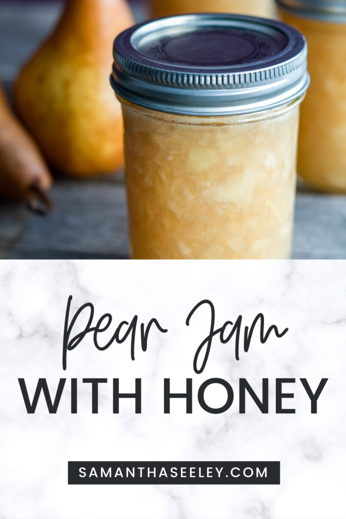 pear jam with honey