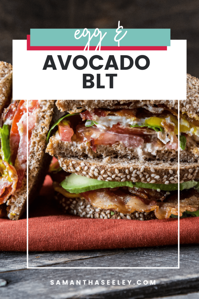 egg and avocado blt