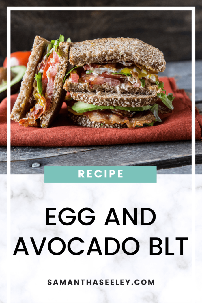 egg and avocado blt