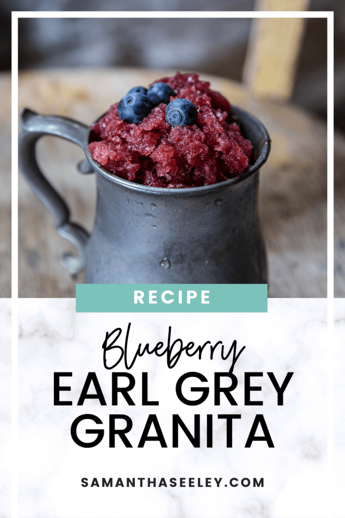 blueberry earl grey granita