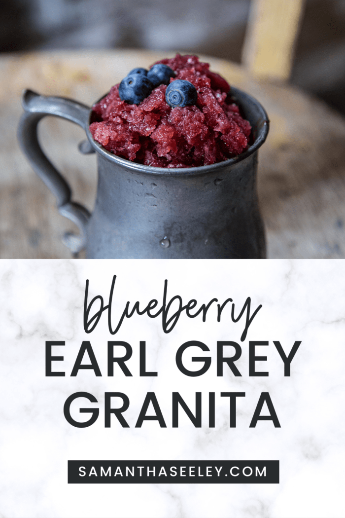 blueberry earl grey granita