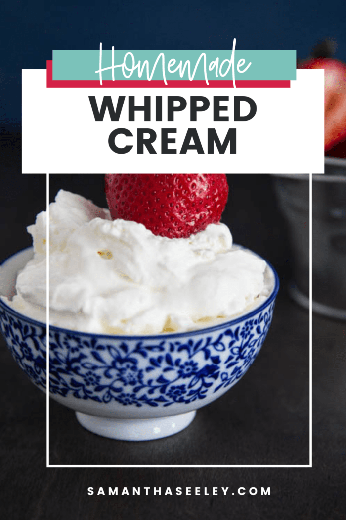 homemade whipped cream