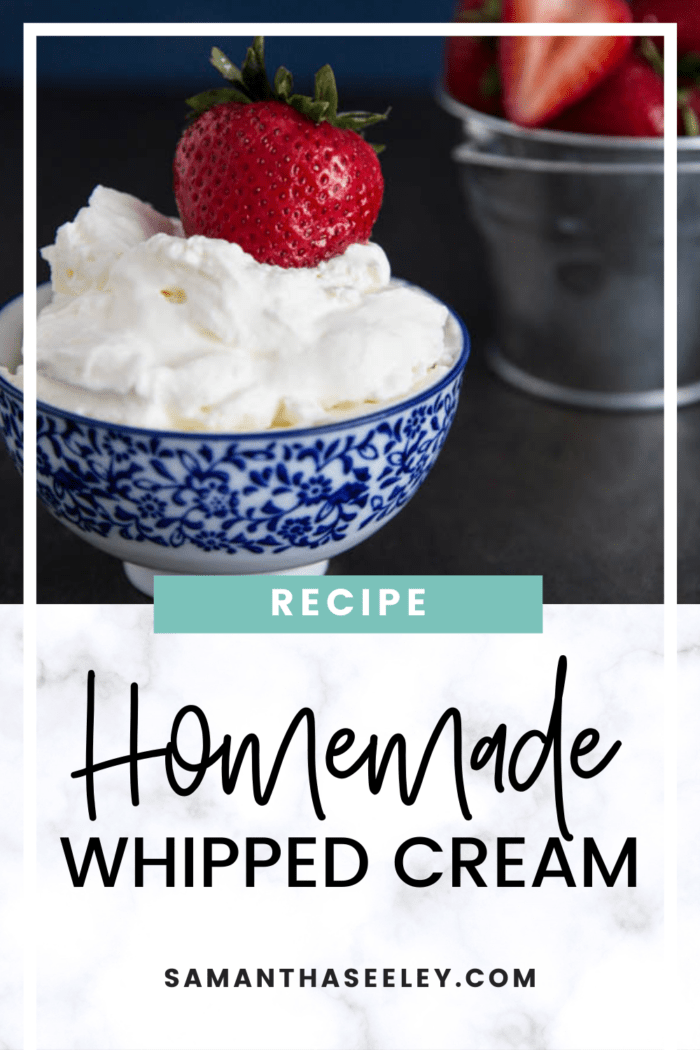 homemade whipped cream