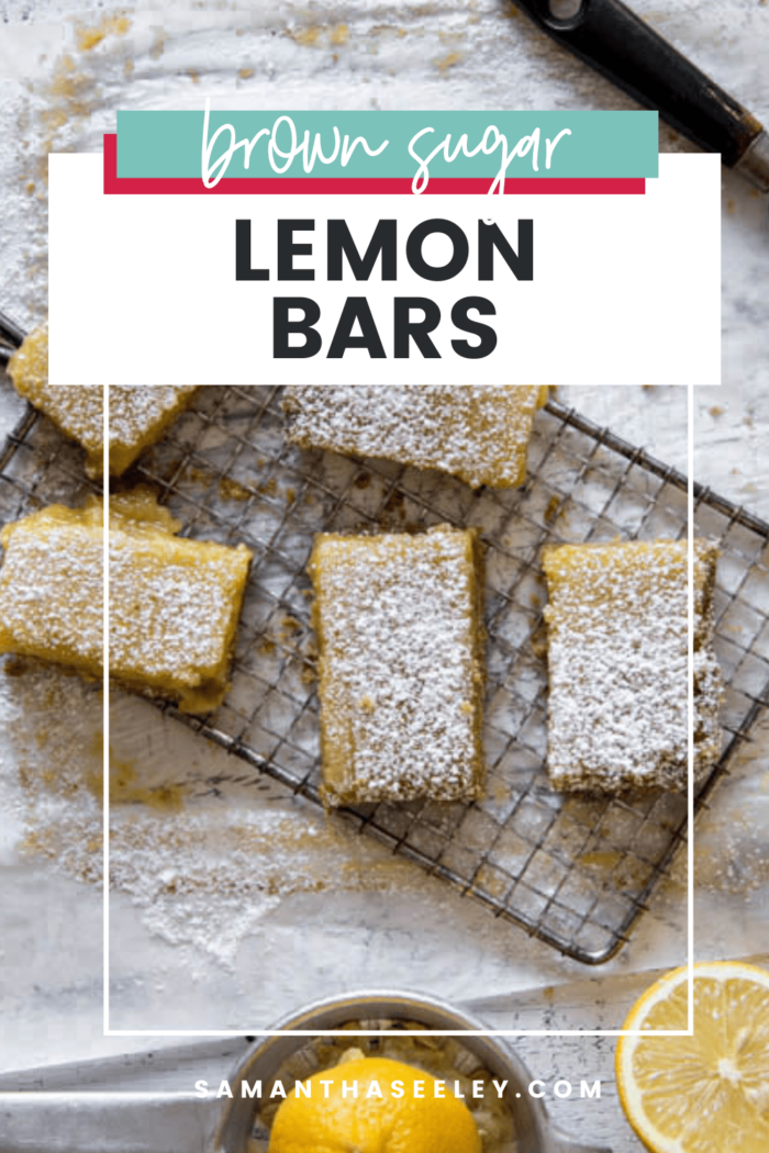 brown sugar lemon bars