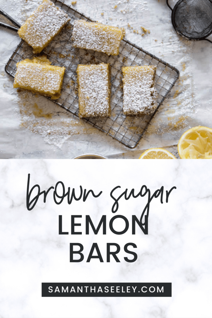 brown sugar lemon bars