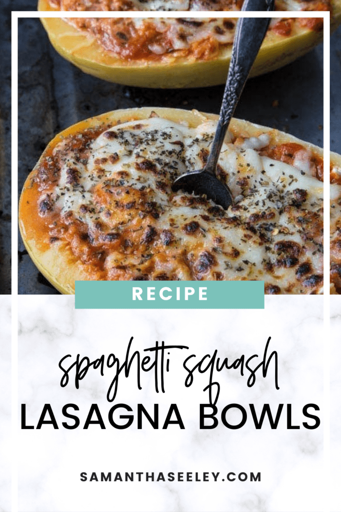 spaghetti squash lasagna bowls